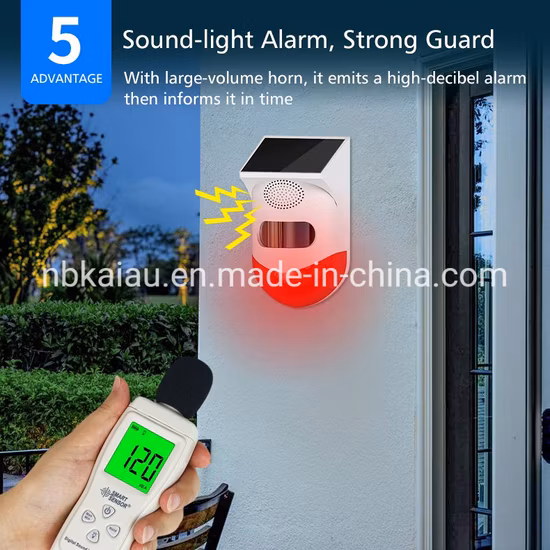 Alarme solar de controle remoto impermeável exterior do sensor IP67 RF